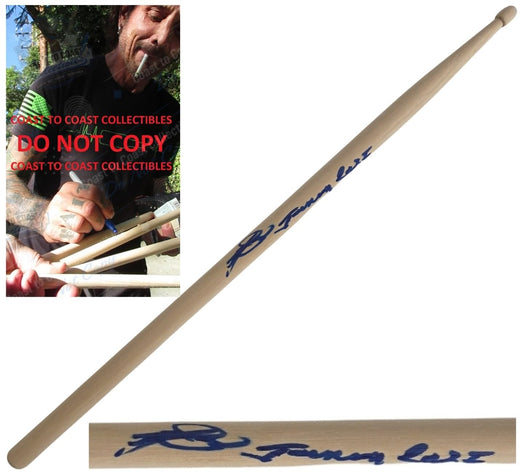 Deen Castronovo Signed Drumstick COA Exact Proof Autographed Drummer