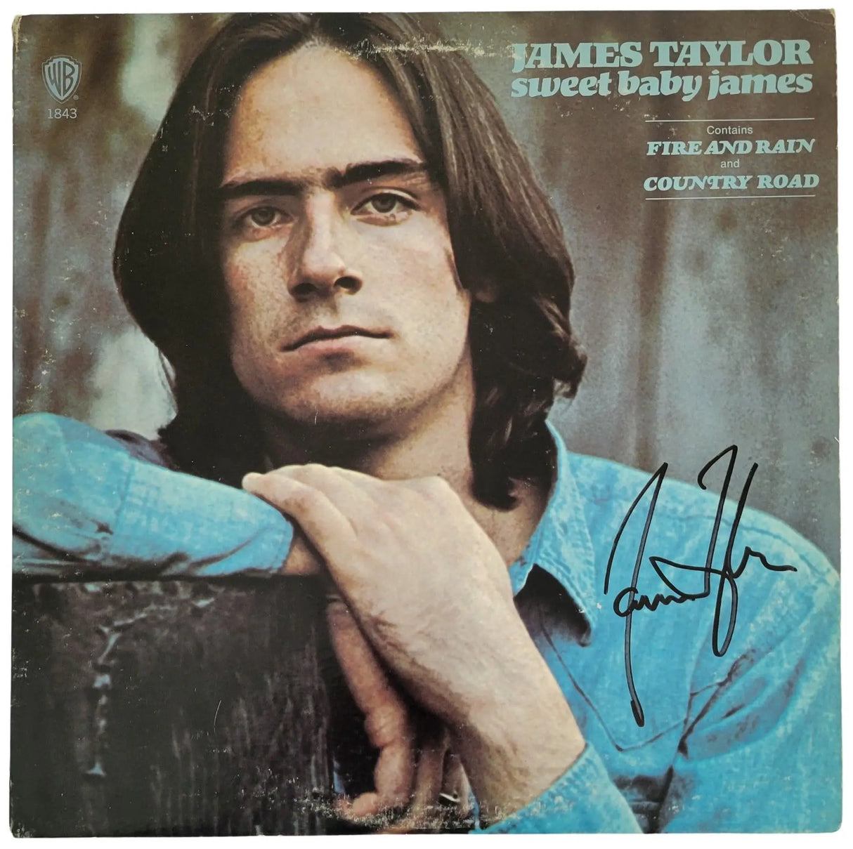 James Taylor signed Sweet Baby James album vinyl COA Exact Proof Autographed Coast to Coast Collectibles Memorabilia