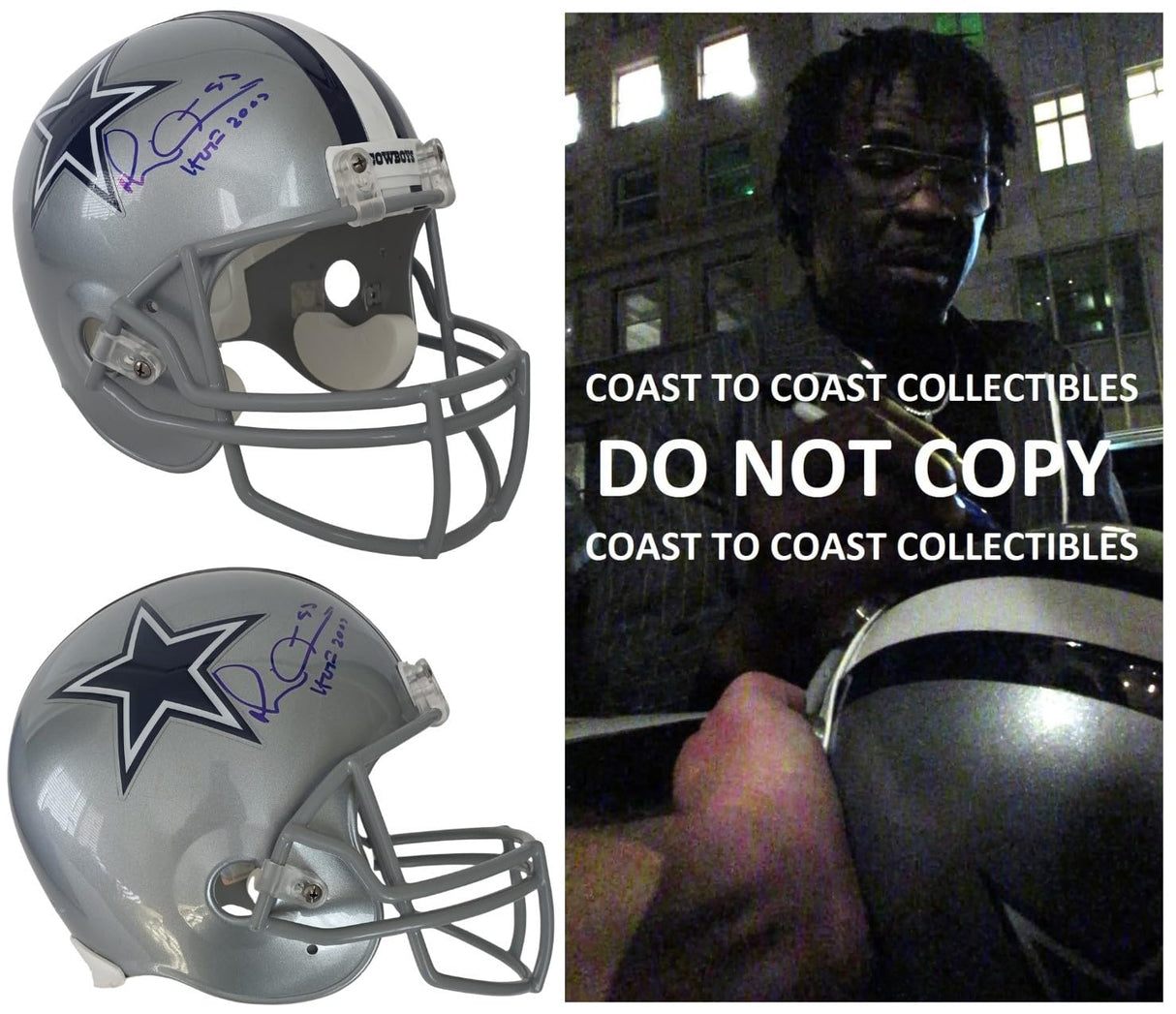 Michael Irvin Signed Dallas Cowboys Full Size Helmet COA Exact Proof Autographed Playmaker