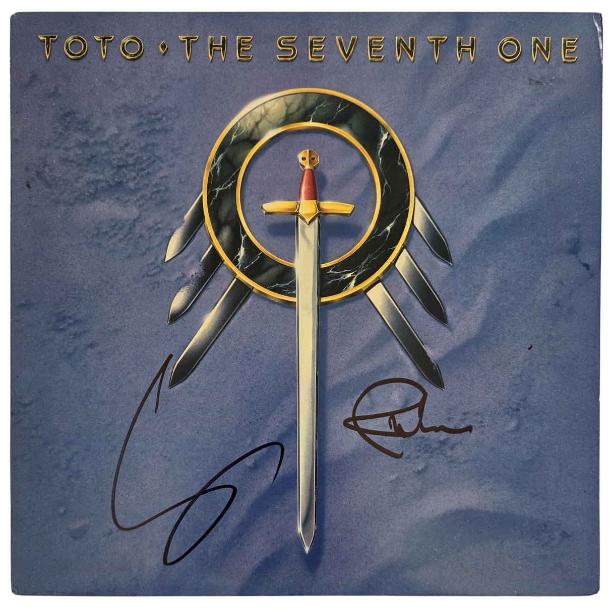 Toto Signed The Seventh One Album COA Exact Proof Autographed Vinyl Record Steve Lukather & Joseph Williams