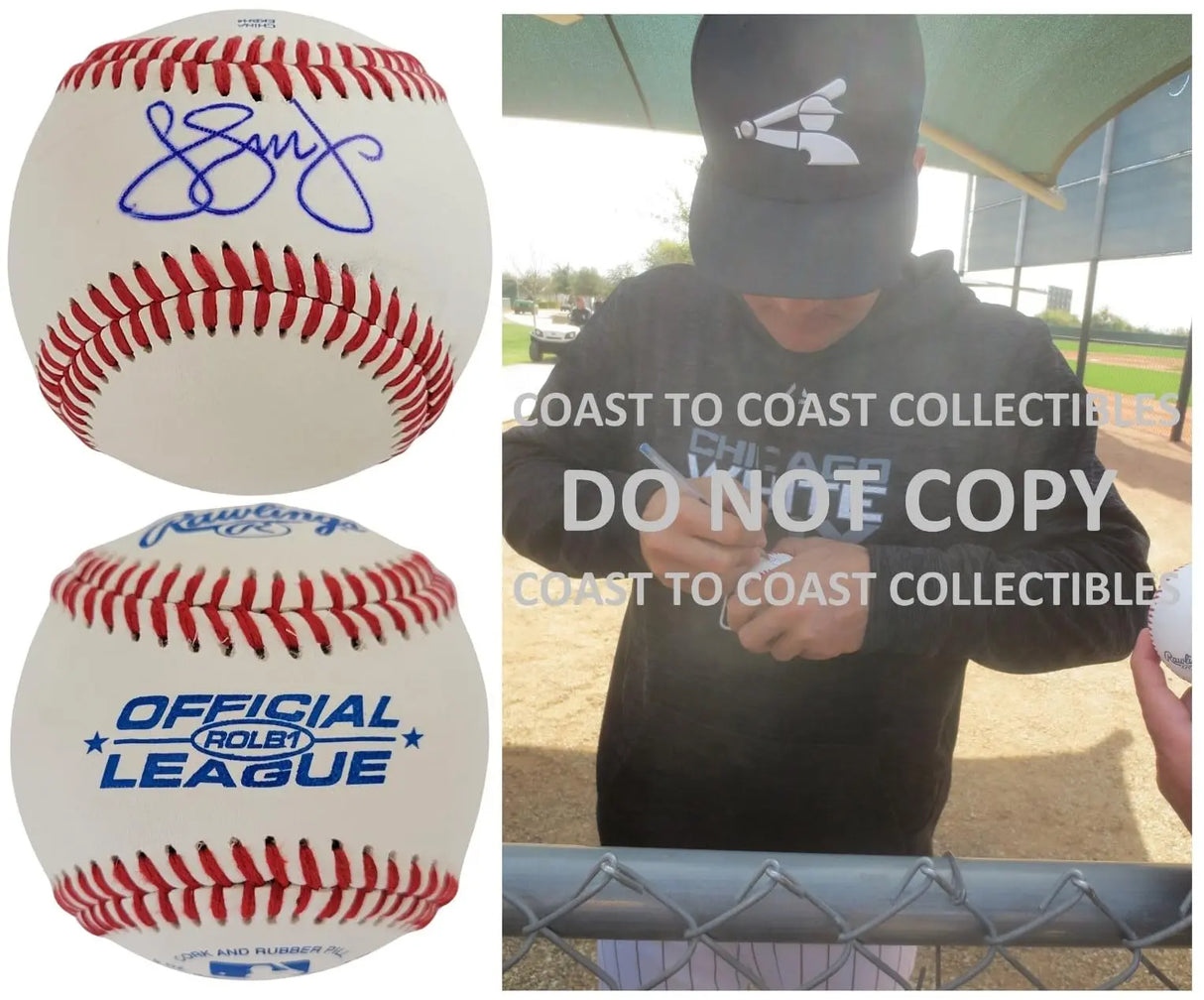 Omar Vizquel Signed Baseball COA Proof Autographed Cleveland Indians Mariners White Sox