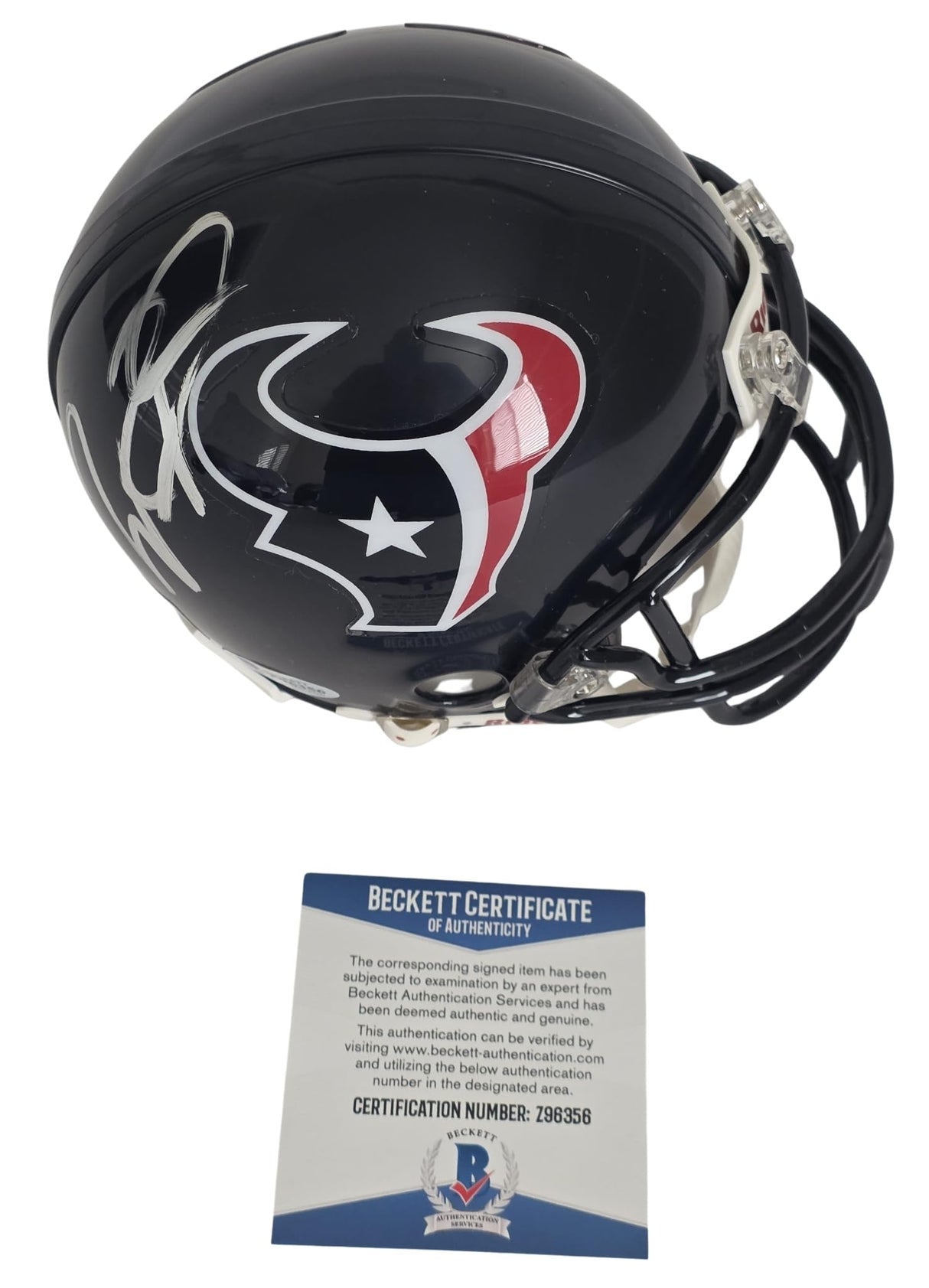 Will Fuller Signed Houston Texans Mini Football Helmet Proof Beckett COA Autographed