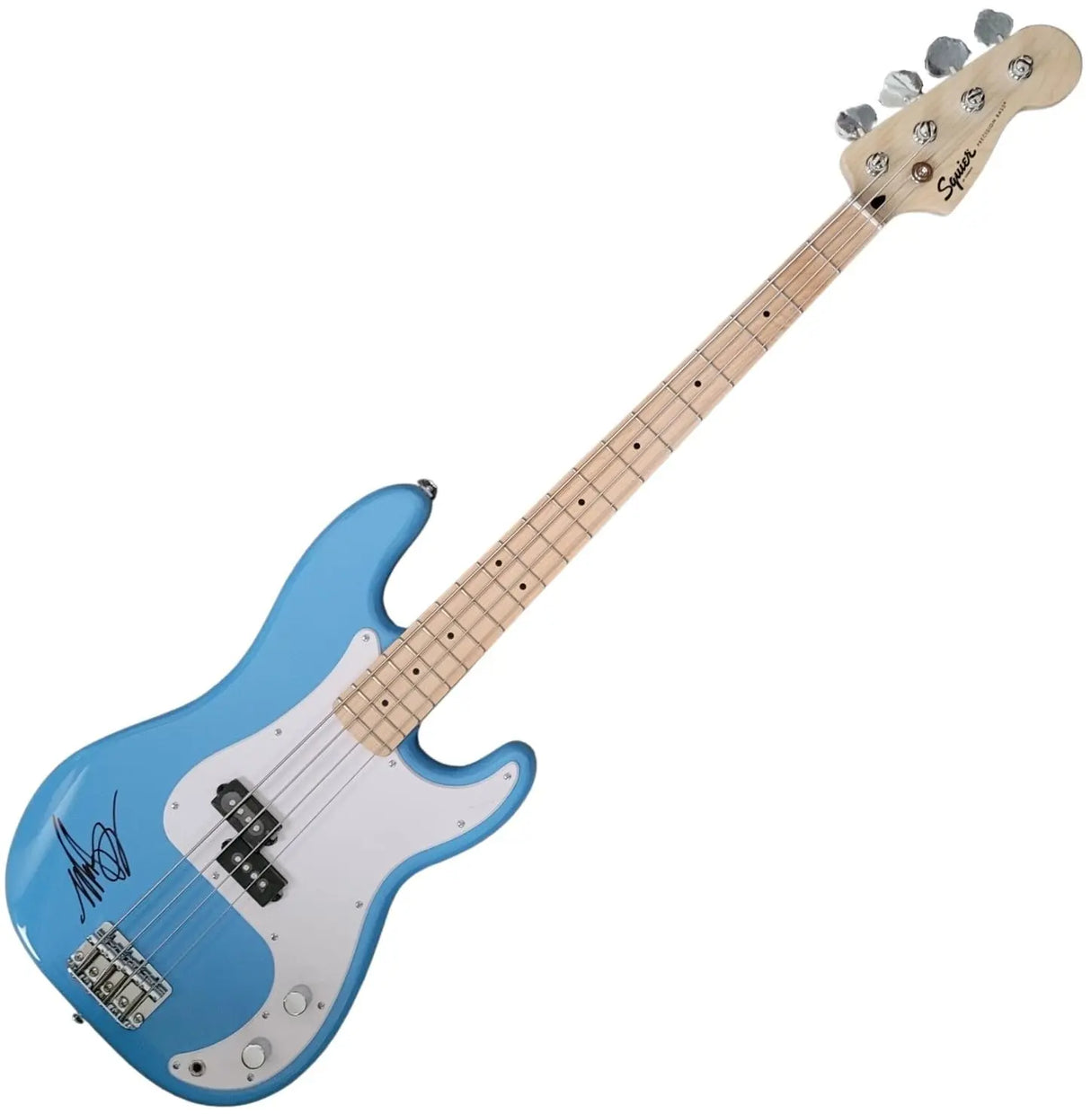 Mark Hoppus Blink 182 Signed Fender Squier Bass Guitar COA Proof Autographed