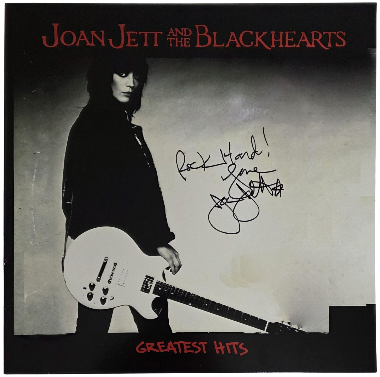 Joan Jett Signed Greatest Hits Album COA Exact Proof Autographed Vinyl Record