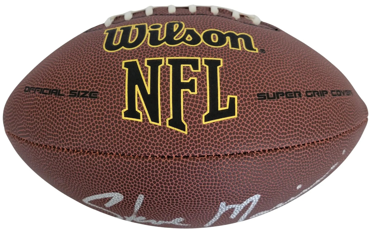 Steve Mariucci Signed Football Proof COA Autographed San Francisco 49ers Cal