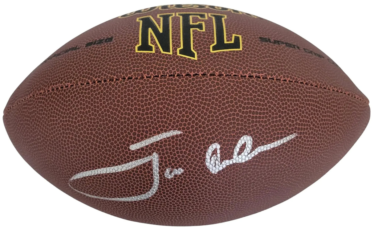 Jon Gruden Signed Football Proof COA Autographed Oakland Raiders Tampa Bay Bucs