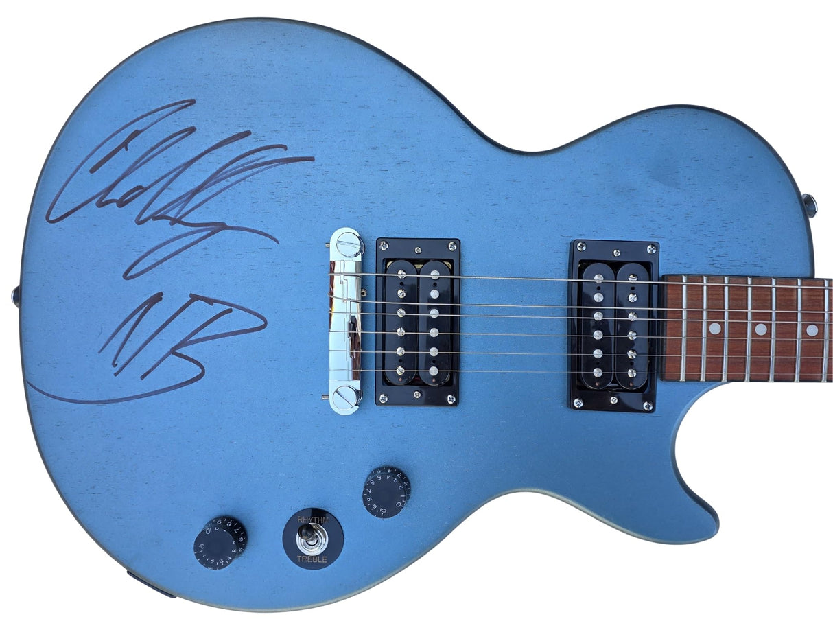 Chad Kroeger Signed Les Paul Guitar Electric Guitar COA Exact Proof Autographed Nickelback