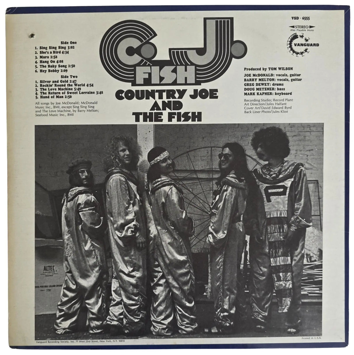 Joe McDonald Signed Country Joe And the Fish Album COA Proof Autographed Vinyl Record