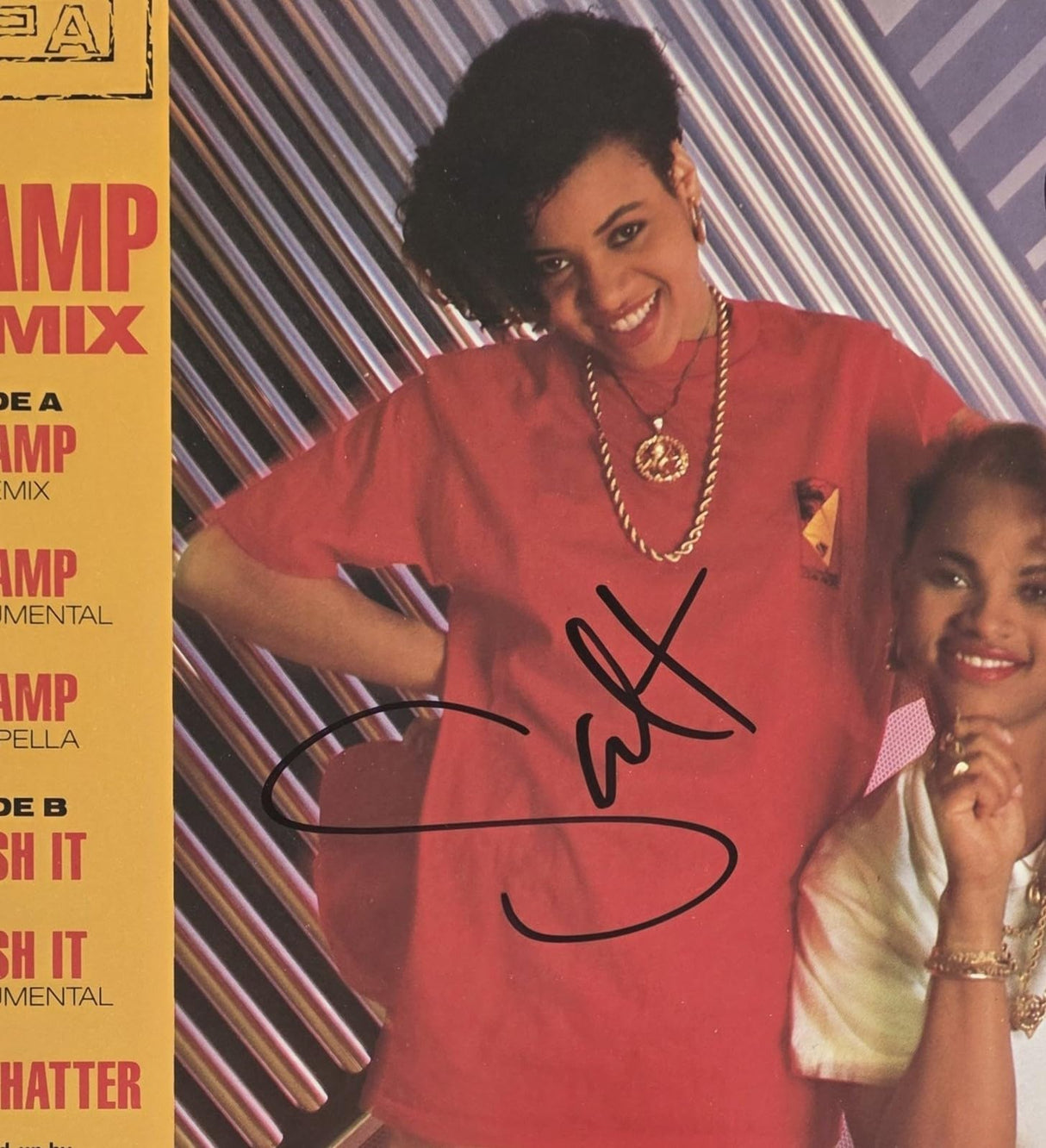 Salt - N - Pepa Signed Tramp Album COA Exact Proof Autographed Vinyl Record