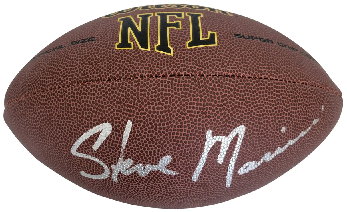 Steve Mariucci Signed Football Proof COA Autographed San Francisco 49ers Cal