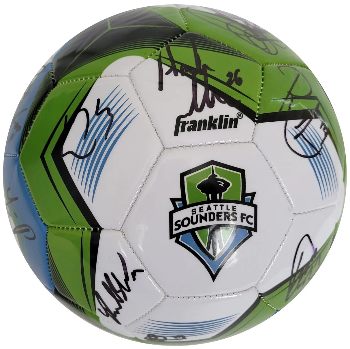 2024 Seattle Sounders FC Team Signed Logo Soccer Ball Proof COA Autographed
