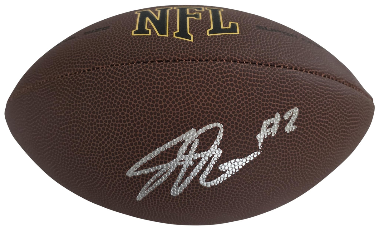 Josh Downs Signed Football Exact Proof COA Autographed Indianapolis Colts