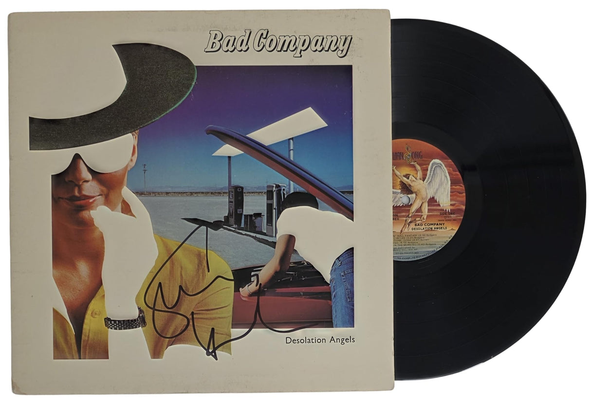 Simon Kirke Signed Bad Company Desolation Angels Album COA Exact Proof Autographed Vinyl Record