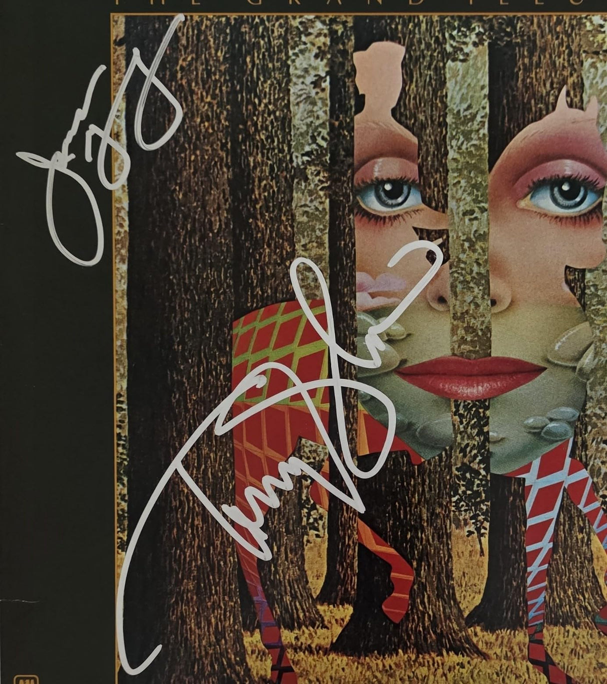 Tommy Shaw & James Young Signed Styx The Grand Illusion Album COA Proof Autographed Vinyl Record