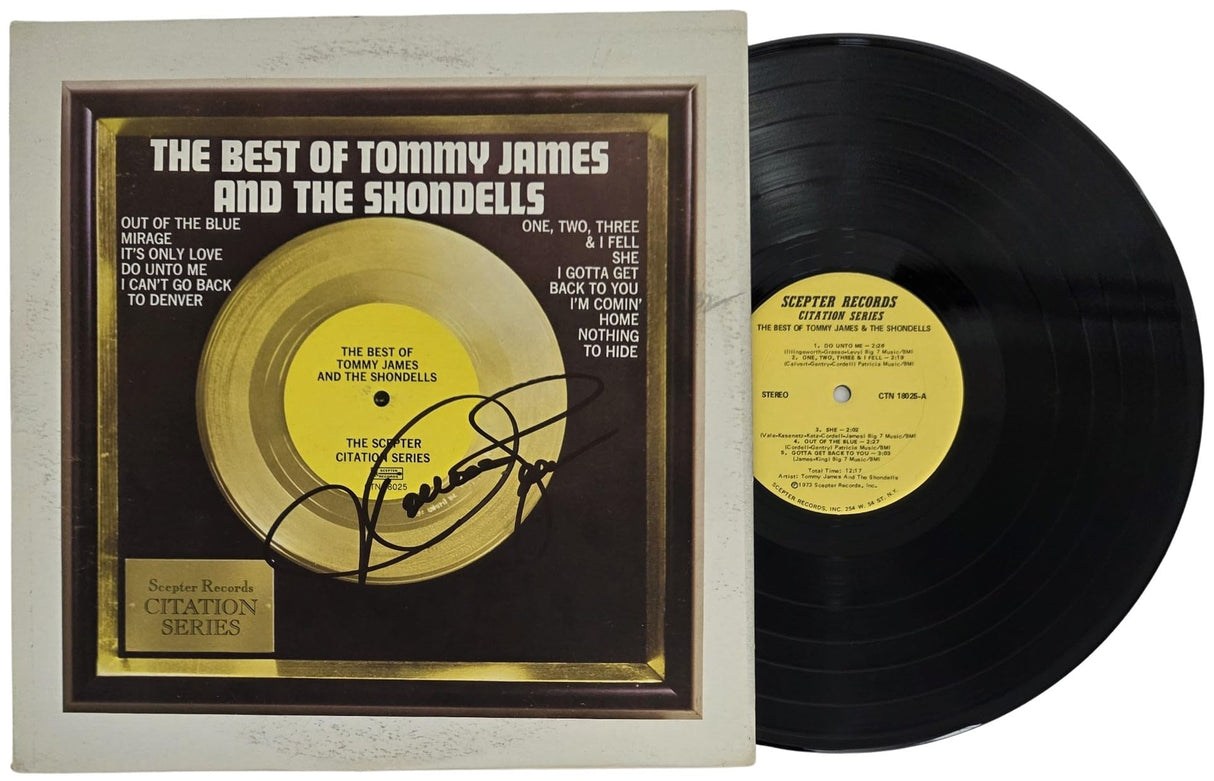 Tommy James Signed Best of The Shondells Album COA Proof Autographed Vinyl Record