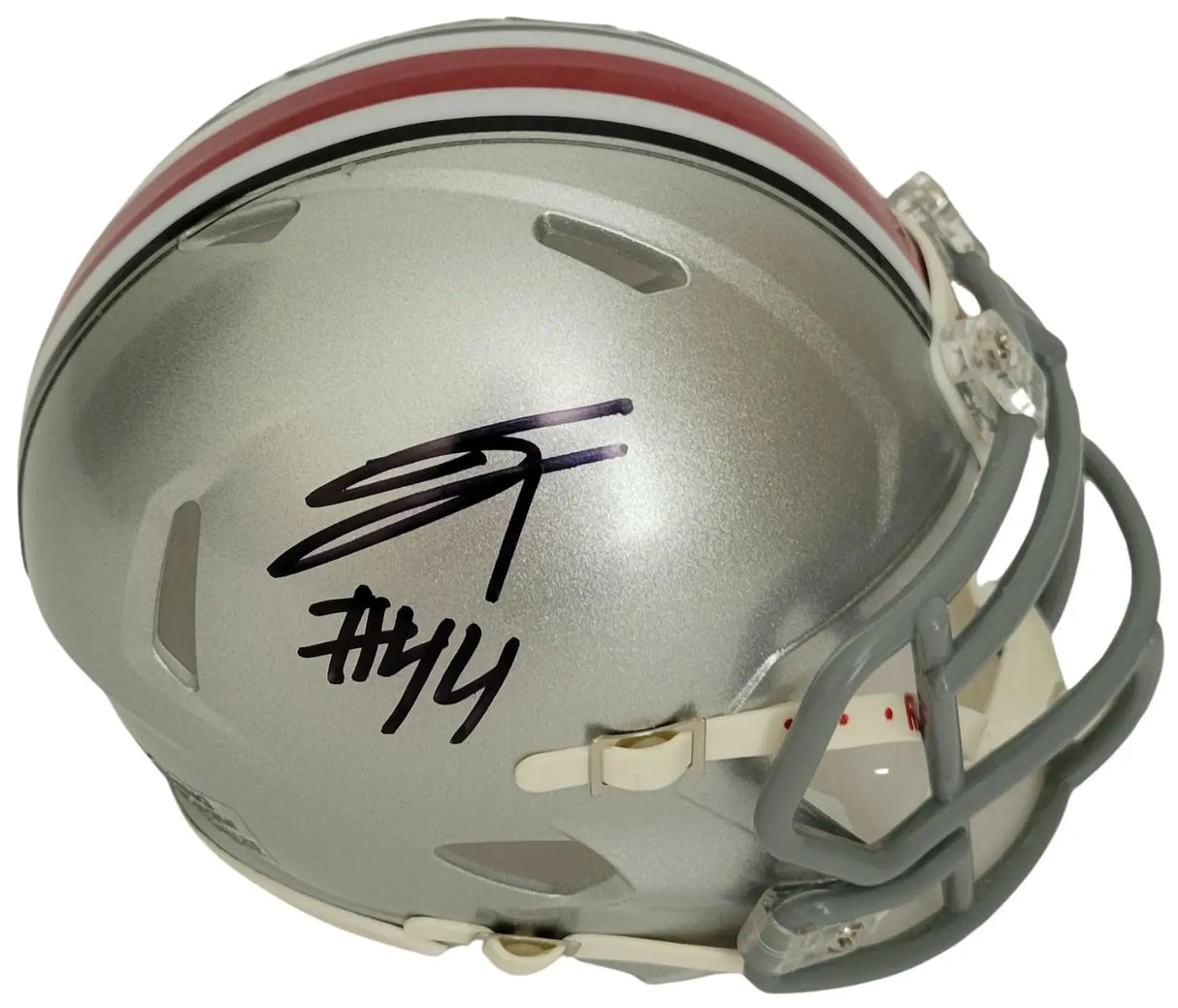 JT Tuimoloau Signed Ohio State Buckeyes Mini Football Helmet Proof COA Autographed