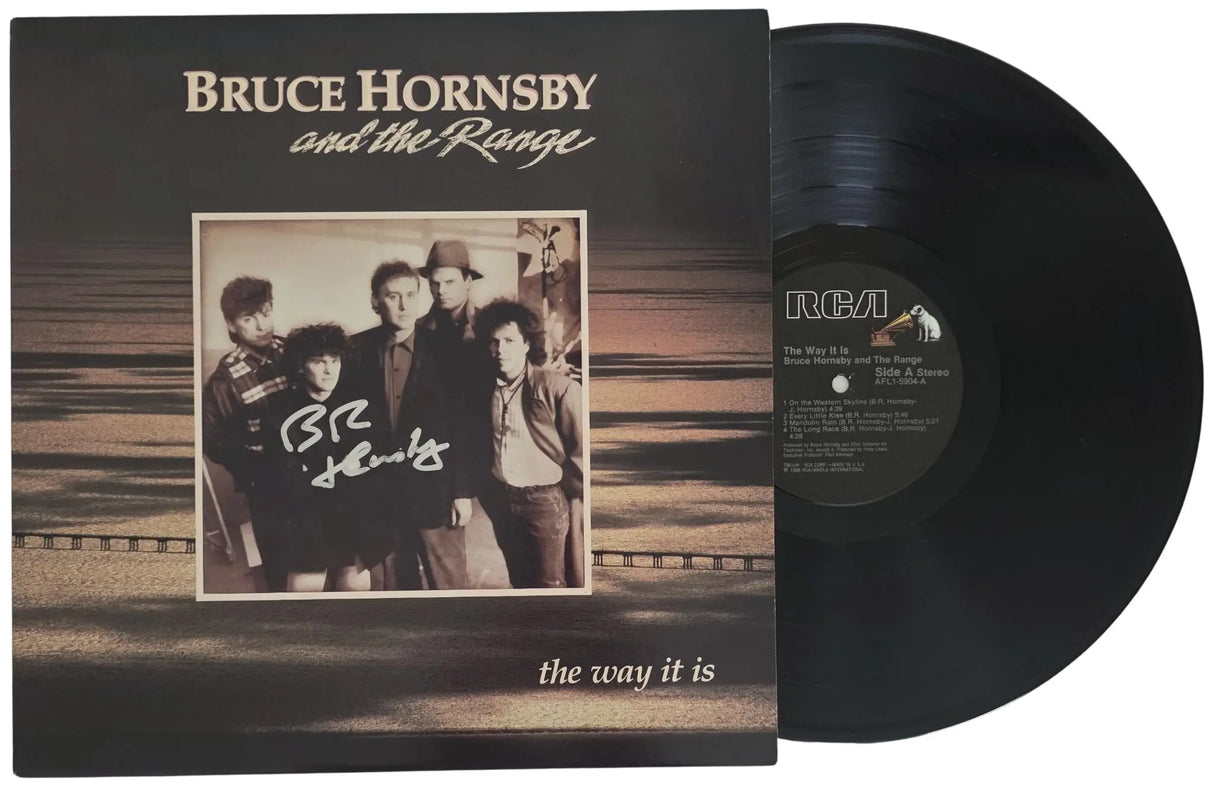 Bruce Hornsby Signed The Way It Is Album COA Proof Vinyl Record Autographed