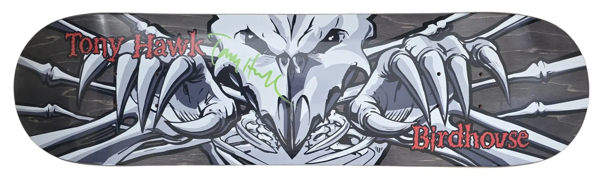 Tony Hawk Signed Skateboard Deck Birdhouse Proof COA Autographed.