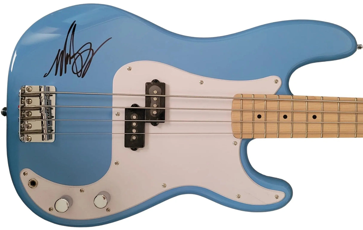 Mark Hoppus Blink 182 Signed Fender Squier Bass Guitar COA Proof Autographed