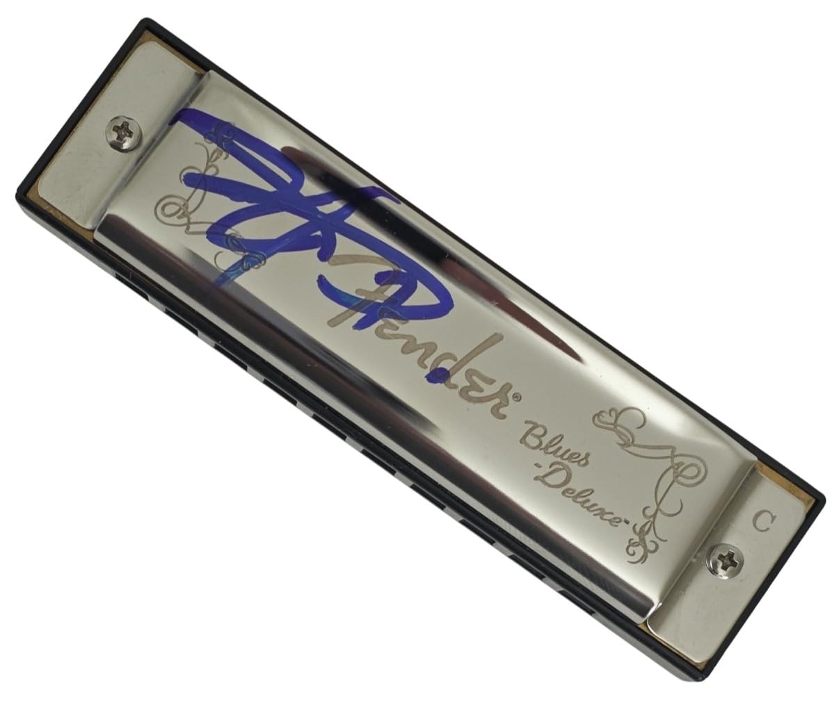 John Popper Blues Traveler Signed Fender Harmonica COA Exact Proof Autographed