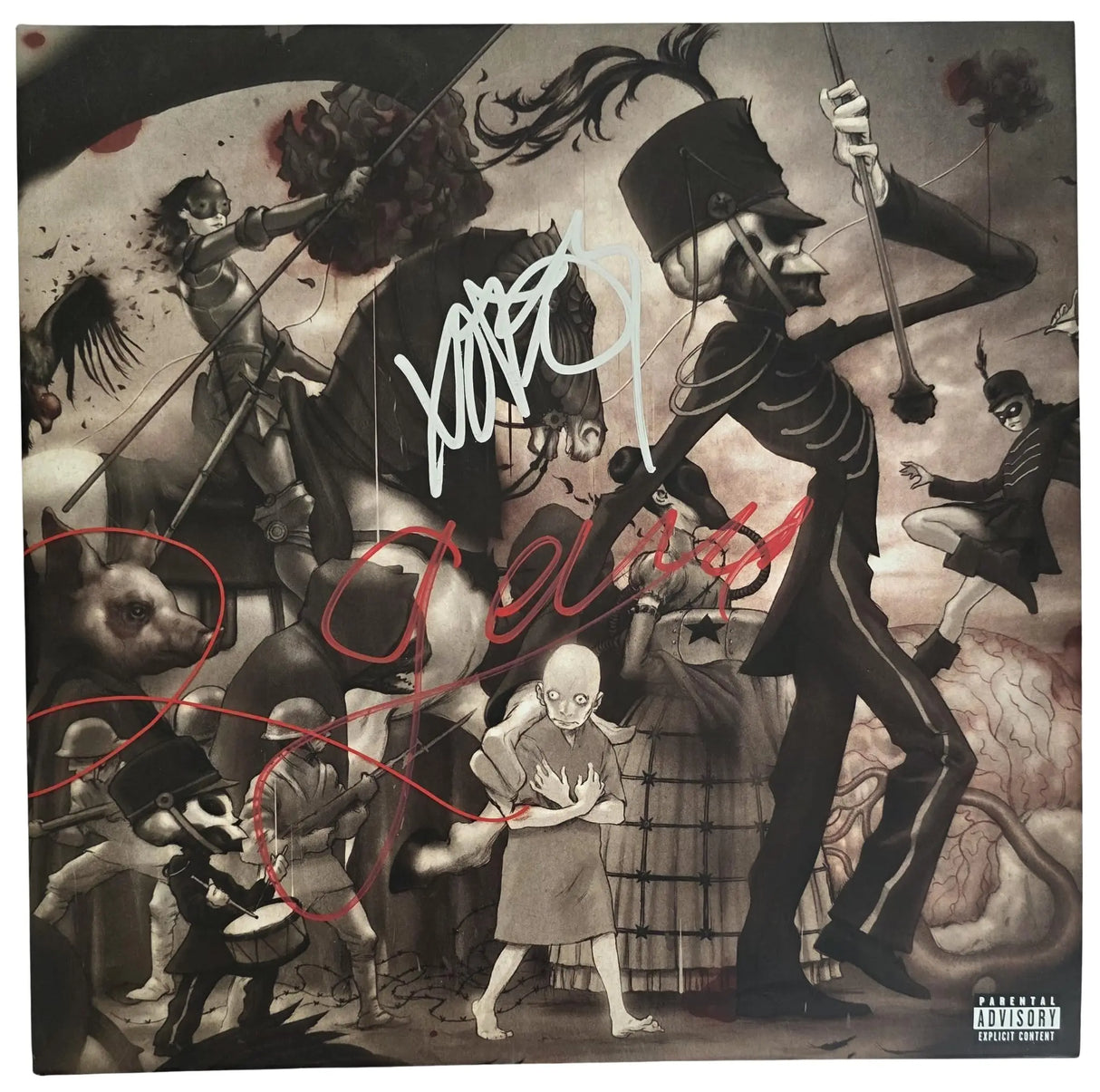 Gerard Way Signed My Chemical Romance The Black Parade Album Exact Proof COA Autographed Vinyl Record