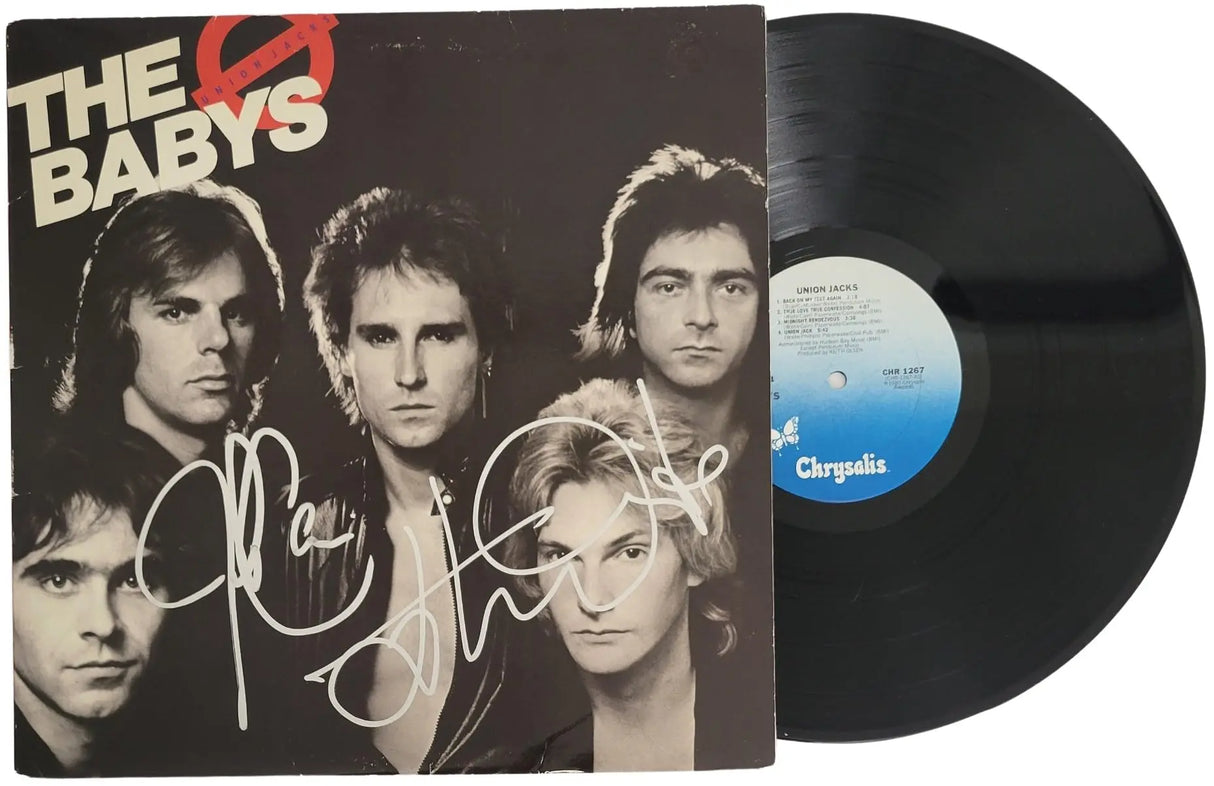 John Waite Jonathan Cain Signed The Babys Union Jacks Album COA Proof Autographed Vinyl Record