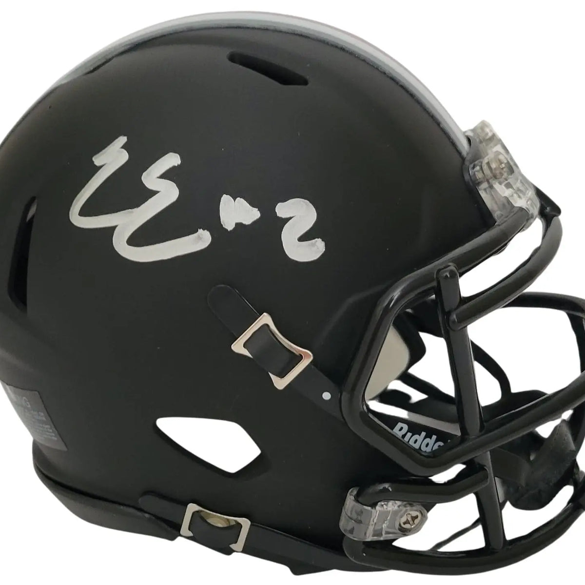 Emeka Egbuka Signed Ohio State Buckeyes Mini Football Helmet Proof COA