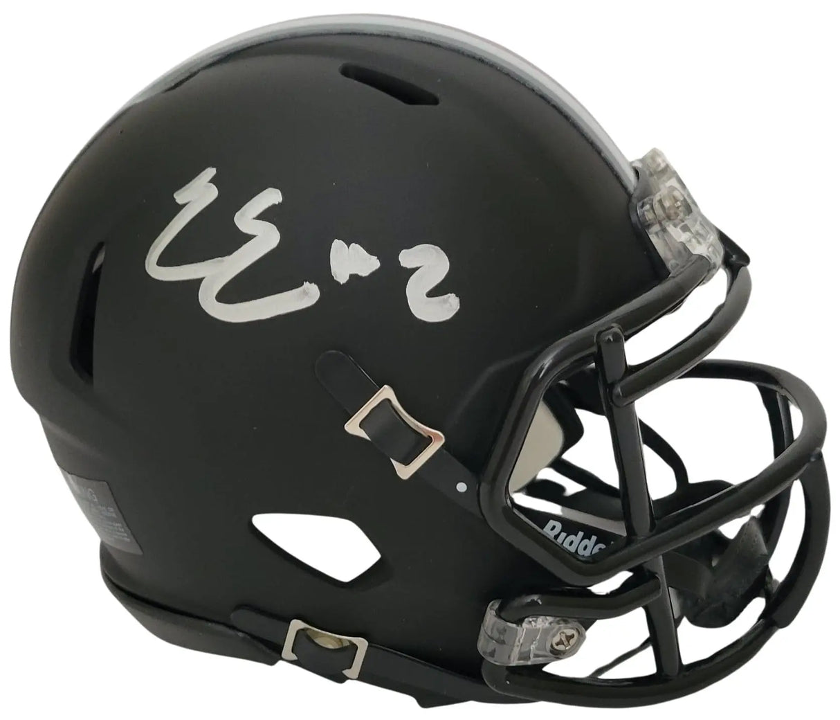 Emeka Egbuka Signed Ohio State Buckeyes Mini Football Helmet Proof COA Autographed..