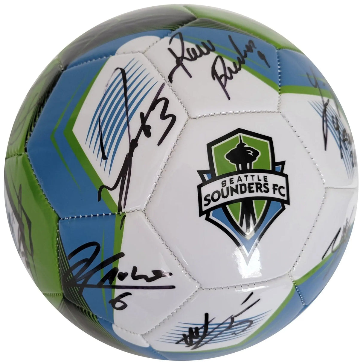 2024 Seattle Sounders FC Team Signed Logo Soccer Ball Proof COA Autographed
