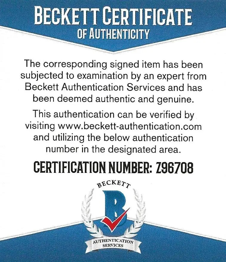 Antonio Gates Signed Duke Football Proof Beckett COA San Diego Chargers