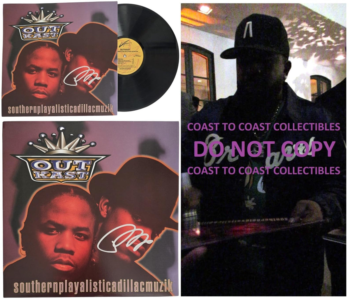 Big Boi Signed OutKast Southernplayalisticadillacmuzik Album COA Exact Proof Autographed Vinyl Record