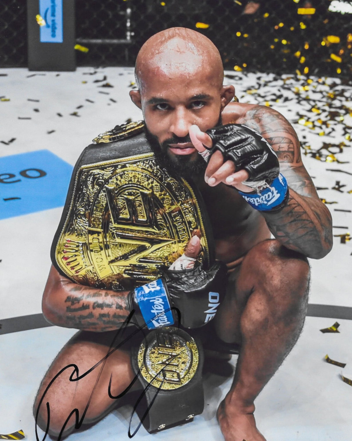 Demetrious Johnson Signed 8x10 Photo COA Exact Proof Autographed MMA UFC