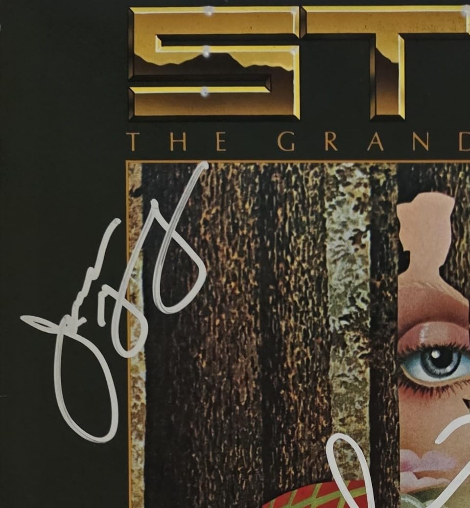 Tommy Shaw & James Young Signed Styx The Grand Illusion Album COA Proof Autographed Vinyl Record