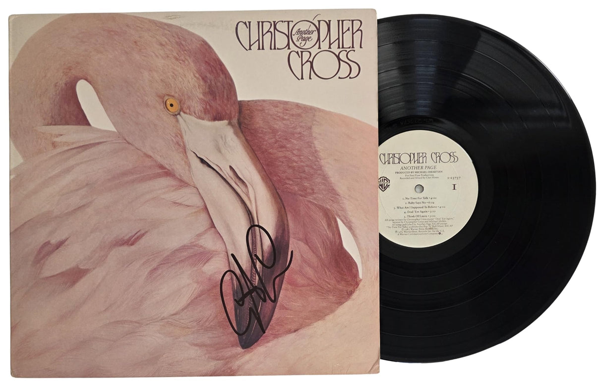 Christopher Cross Signed Another Page Album COA Proof Autographed Vinyl Record