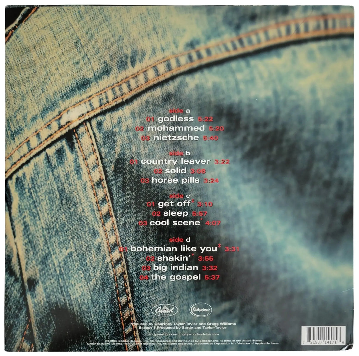 The Dandy Warhols Signed Thirteen Tales From Urban Bohemia Album Exact Proof COA Autographed Vinyl Record