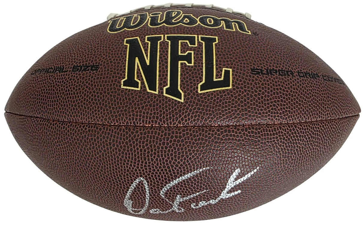 Dan Fouts Signed Football Proof Beckett COA Chargers Oregon Ducks Autographed