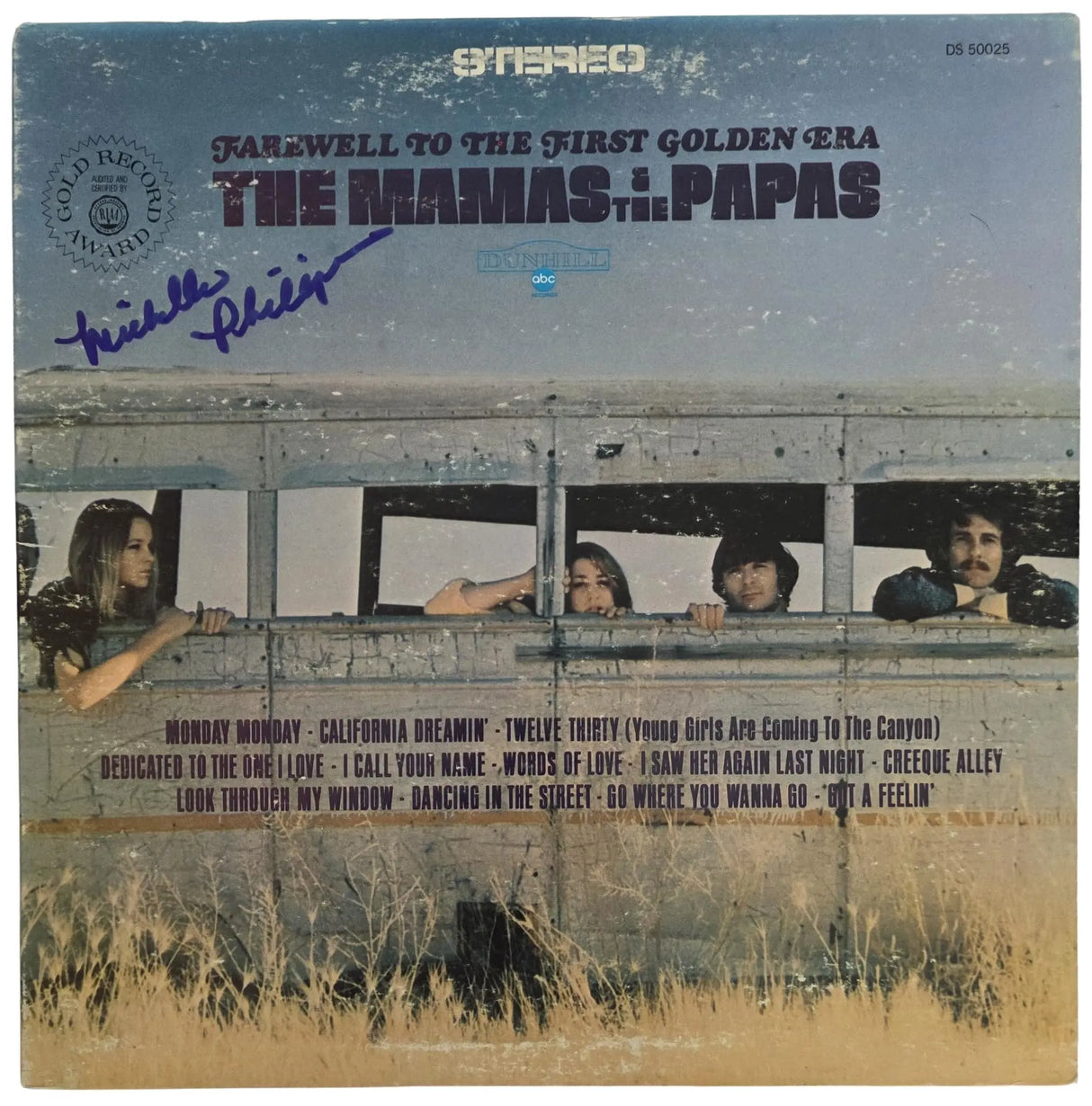 Michelle Phillips Signed Mamas And The Papas Farewell to the First Golden Era Album COA Proof Autographed Vinyl Record