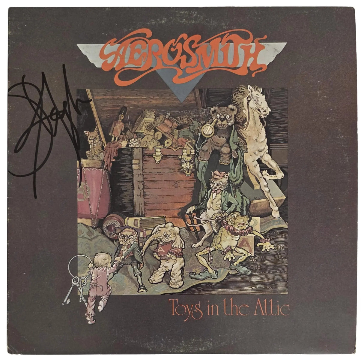 Steven Tyler Signed Aerosmith Toys in the Attic Album COA Proof Autographed Vinyl Record