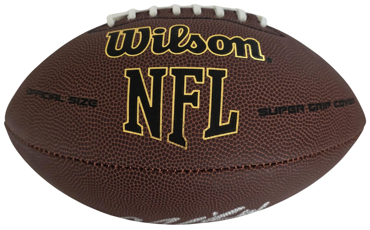 Champ Bailey Signed Football Proof COA Autographed Denver Broncos Washington Georgia Bulldogs