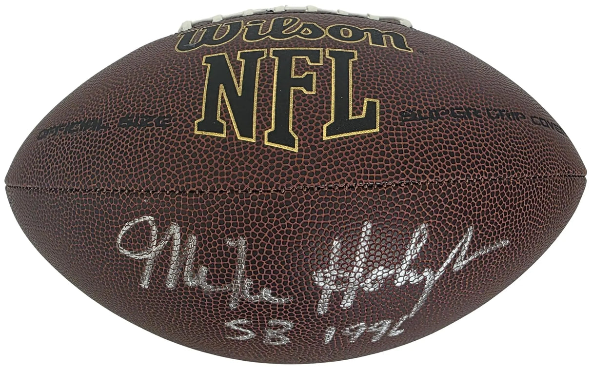 Mike Holmgren Signed Football Proof COA Autographed Seahawks Packers