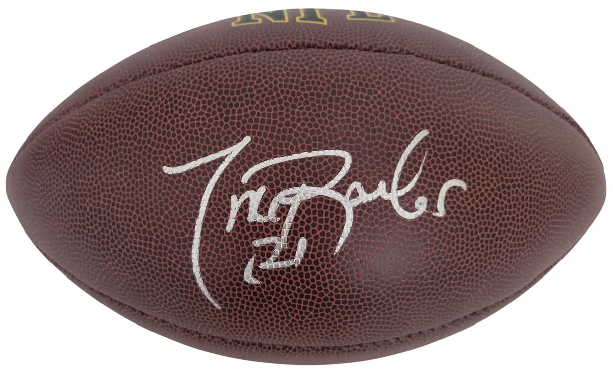 Tiki Barber Signed Football Proof COA Autographed New York Giants Virginia