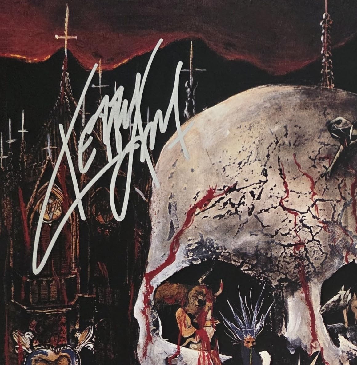 Kerry King Signed Slayer South of Heaven Album COA Proof Autographed Vinyl Record