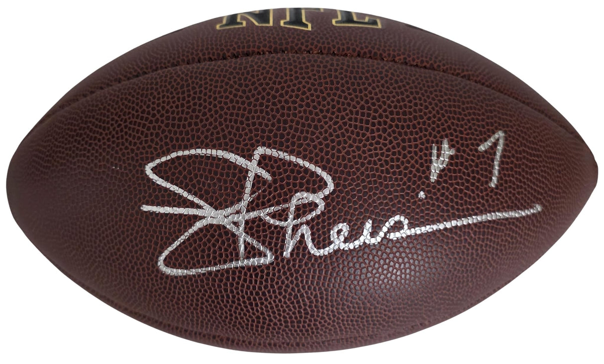 Joe Theisman Signed Football Proof COA Autographed Washington Redskins Notre Dame..