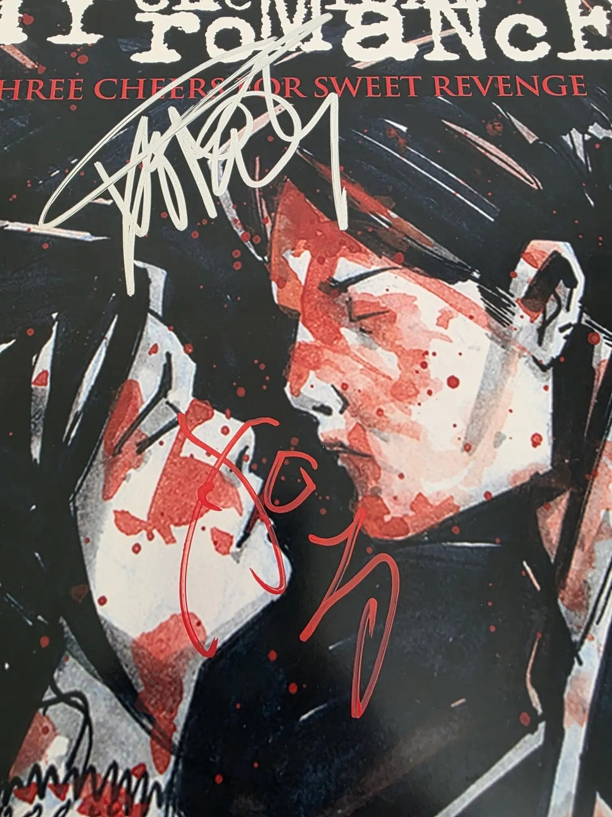 Gerard Way Signed My Chemical Romance Three Cheers for Sweet Revenge Album Exact Proof COA Autographed Vinyl Record