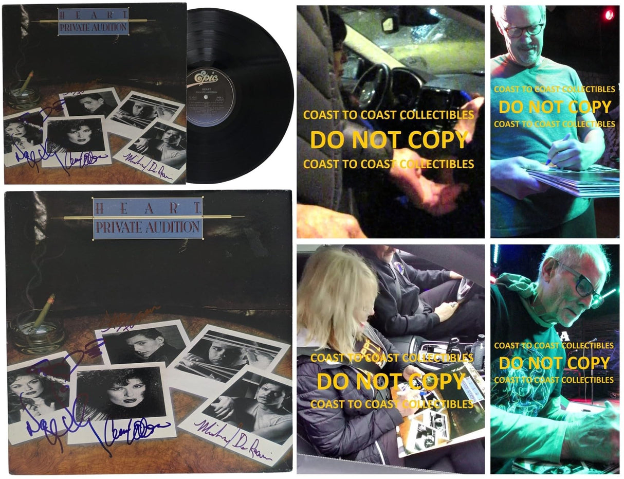 Nancy Wilson & Ann Wilson Heart Band Signed Private Audition Album COA Proof Autographed Vinyl Record