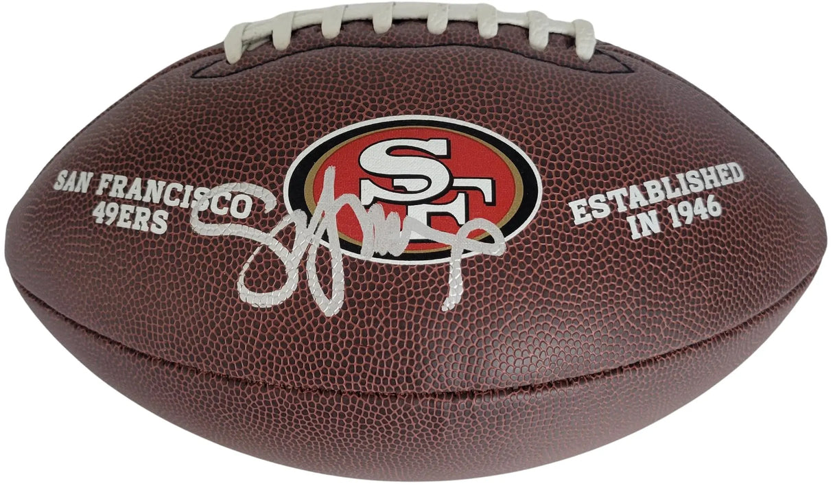 Steve Young Signed Logo Football COA Proof Autographed San Francisco 49ers