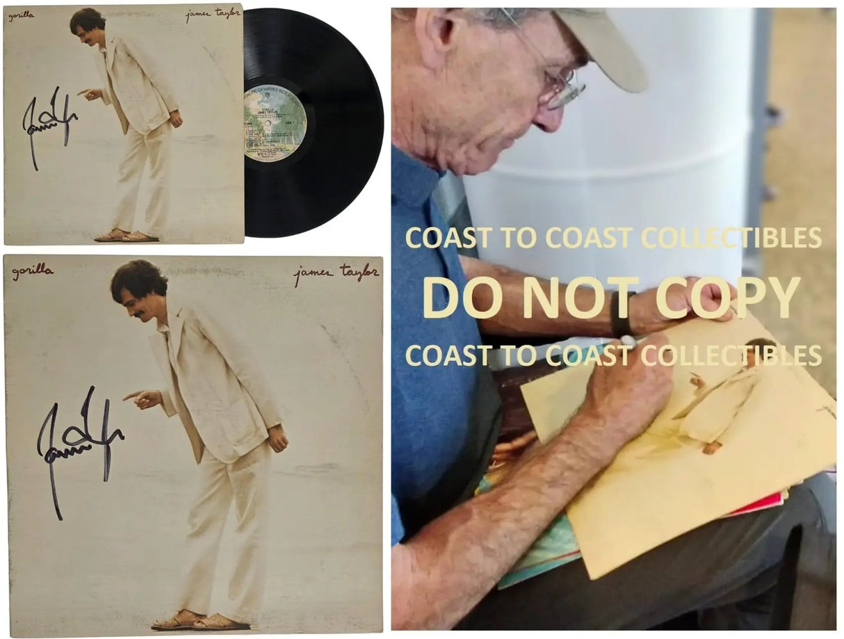 James Taylor Signed Gorilla Album COA Exact Proof Autographed Vinyl Record