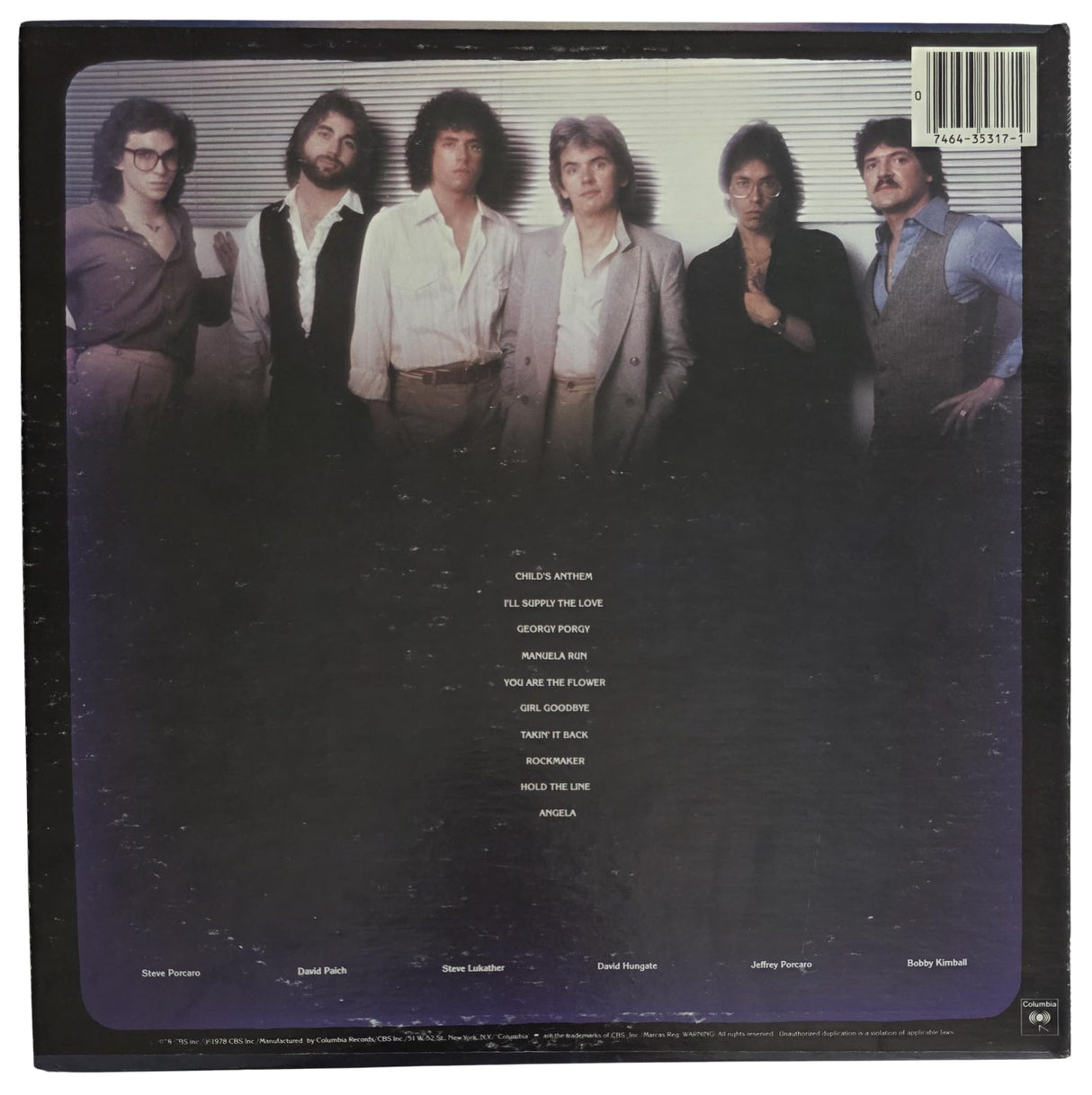 Steve Lukather Signed Toto Album COA Exact Proof Autographed Vinyl Record