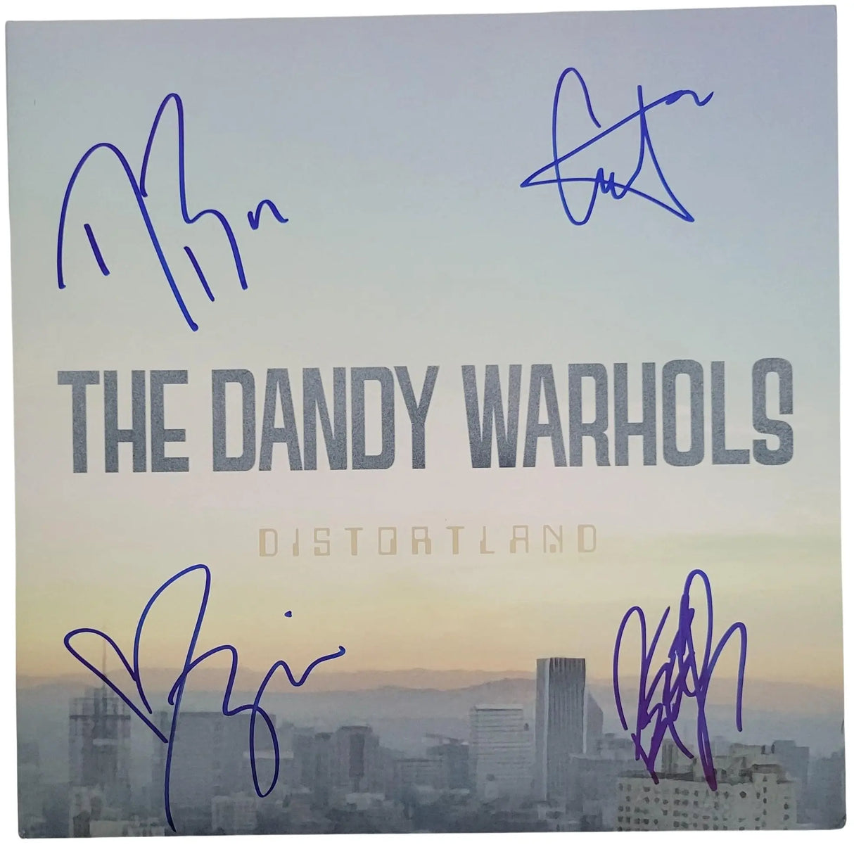 The Dandy Warhols Signed Distortland Album COA Proof Autographed Vinyl Record