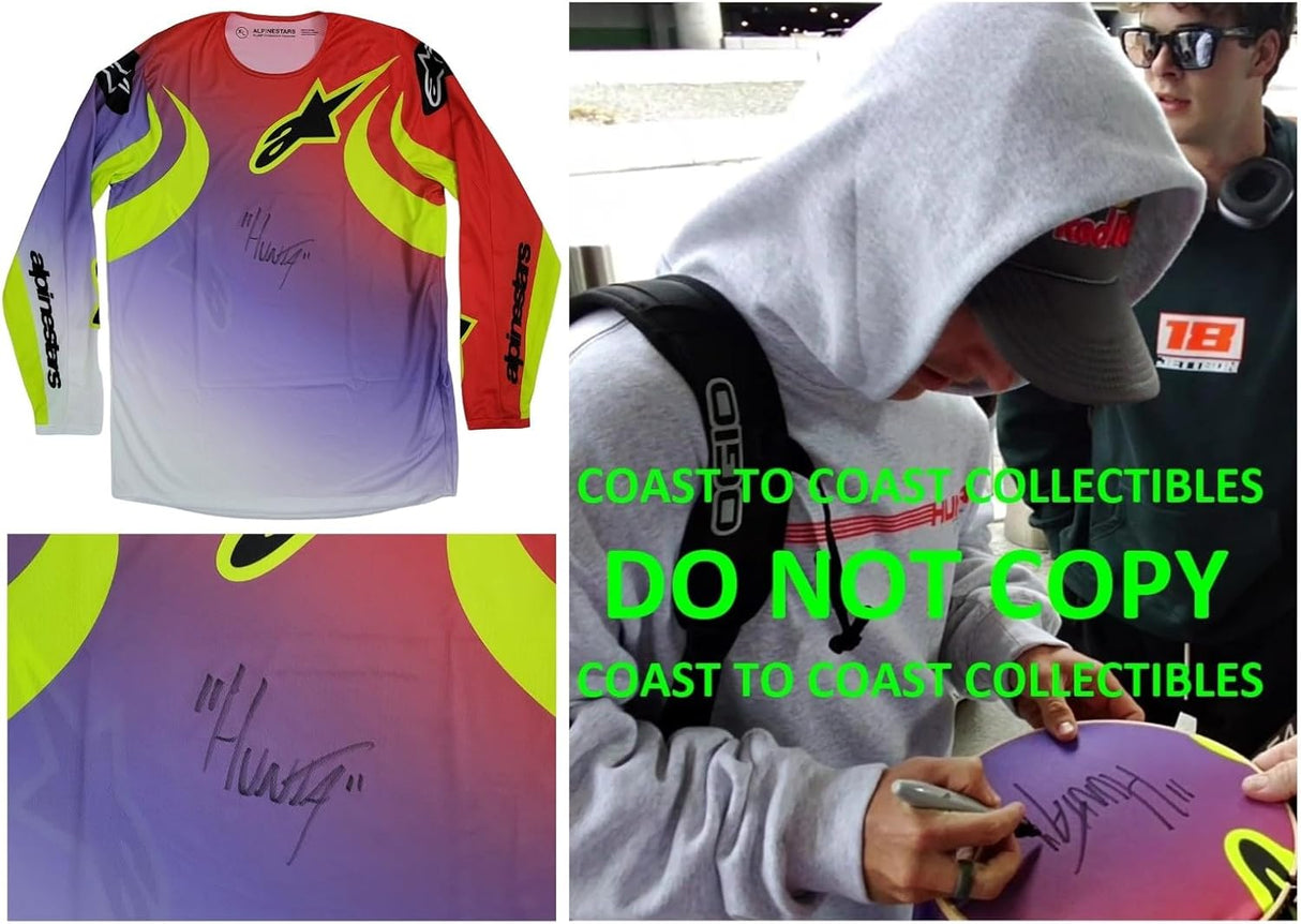 Hunter Lawrence Signed Jersey Proof Autographed Supercross Motocross Alpinestars